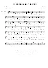 scarica la spartito per fisarmonica De Bretagne au Berry (Bourrée Chantée) in formato PDF