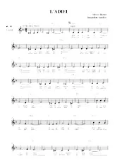 scarica la spartito per fisarmonica L'adieu (Valse Chantée) in formato PDF
