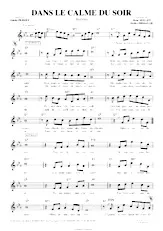 scarica la spartito per fisarmonica Dans le calme du soir (Boléro) in formato PDF