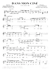 scarica la spartito per fisarmonica Dans mon ciné (Java Chantée) in formato PDF