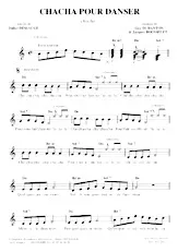 scarica la spartito per fisarmonica Chacha pour danser in formato PDF