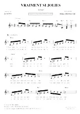 télécharger la partition d'accordéon Vraiment si jolies (Tango) au format PDF