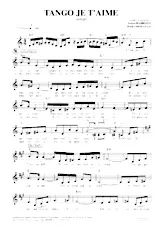descargar la partitura para acordeón Tango je t'aime en formato PDF