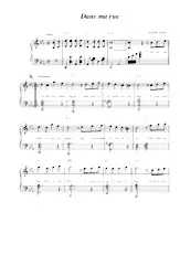 download the accordion score Dans ma rue in PDF format