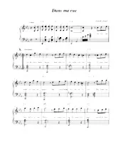 descargar la partitura para acordeón Dans ma rue en formato PDF