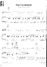 scarica la spartito per fisarmonica Tout le monde in formato PDF