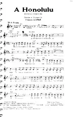 télécharger la partition d'accordéon A Honolulu (Chant : Georges Guétary) (Rumba Chantée) au format PDF