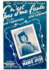 télécharger la partition d'accordéon C' n'est pas d' ma faute (Tango Chanté) au format PDF