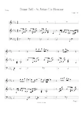scarica la spartito per fisarmonica Si j'étais un homme (Piano) in formato PDF