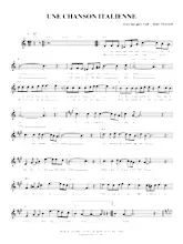 télécharger la partition d'accordéon Une chanson Italienne au format PDF
