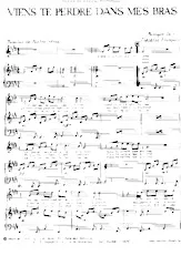 descargar la partitura para acordeón Viens te perdre dans mes bras en formato PDF