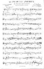 scarica la spartito per fisarmonica Quand on est amoureux (Il piccolo montanaro) (Le petit montagnard) (Fox) in formato PDF