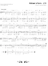 download the accordion score Retour à Paris (Slow) in PDF format