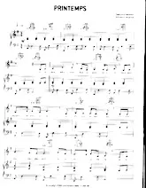 descargar la partitura para acordeón Printemps en formato PDF