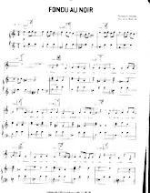 descargar la partitura para acordeón Fondu au noir en formato PDF