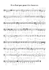 download the accordion score Il en faut peu pour être heureux (Le livre de la jungle) in PDF format