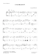 download the accordion score Coloration in PDF format