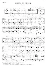 download the accordion score Cheek to cheek (Fox Trot) in PDF format