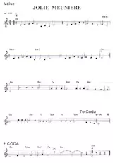 descargar la partitura para acordeón Jolie Meunière en formato PDF