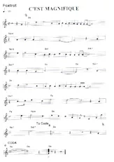 scarica la spartito per fisarmonica C'est magnifique (Relevé) in formato PDF