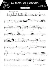 télécharger la partition d'accordéon La féria de Cordoba (Paso Doble) au format PDF