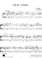 descargar la partitura para acordeón Cœur tendre (Valse Musette) en formato PDF