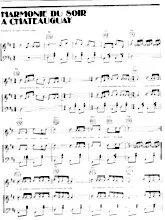 descargar la partitura para acordeón Harmonie du soir à Châteauguay en formato PDF
