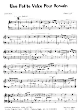 download the accordion score Une petite valse pour Romain in PDF format