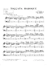 télécharger la partition d'accordéon Toccata baroque au format PDF