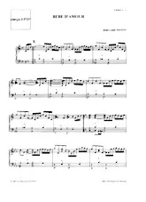 scarica la spartito per fisarmonica Bébé d'amour in formato PDF