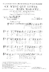 download the accordion score Ce n'est que votre main Madame (Ich küsse ihre Hand Madame) (Je baise votre main Madame) in PDF format