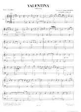 télécharger la partition d'accordéon Valentina (Valse Swing) au format PDF