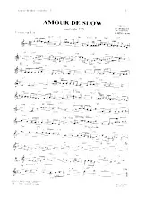 descargar la partitura para acordeón Amour de slow  en formato PDF