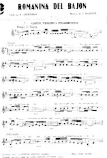 descargar la partitura para acordeón Romanina del bajon en formato PDF