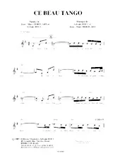 télécharger la partition d'accordéon Ce beau tango au format PDF