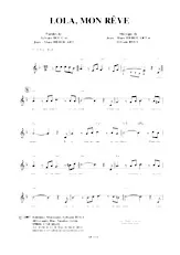 télécharger la partition d'accordéon Lola mon rêve (Slow Rock) au format PDF