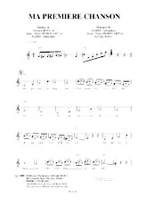 scarica la spartito per fisarmonica Ma première chanson (Valse) in formato PDF