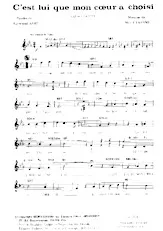 télécharger la partition d'accordéon C'est lui que mon cœur a choisi (Chant : Edith Piaf / Germaine Sablon) (Valse Chantée) au format PDF