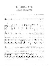 descargar la partitura para acordeón Mimosette Jolie Brunette en formato PDF