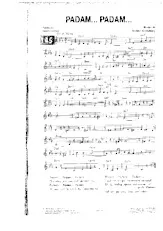 télécharger la partition d'accordéon Padam Padam (Chant : Edith Piaf) au format PDF
