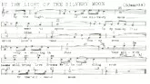 télécharger la partition d'accordéon By The Light Of The Silvery moon au format PDF