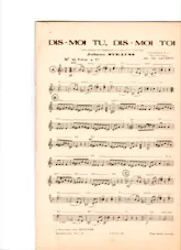 télécharger la partition d'accordéon Dis moi tu Dis moi toi (Arrangement Léo Laurent) au format PDF