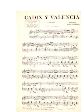 descargar la partitura para acordeón Cadix y Valencia (Paso Doble) en formato PDF