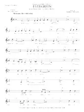 descargar la partitura para acordeón Evergreen (A star is born) en formato PDF