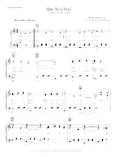 descargar la partitura para acordeón Que sera sera (Whatever will be Will be) (Chant : Doris Day) en formato PDF