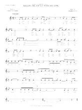 scarica la spartito per fisarmonica Killing me softly with his song (Chant : Roberta Flack) in formato PDF
