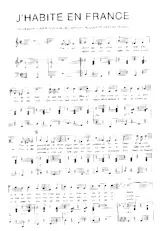 descargar la partitura para acordeón J'habite en France en formato PDF