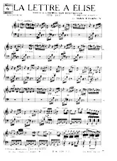 descargar la partitura para acordeón La lettre à Elise en formato PDF