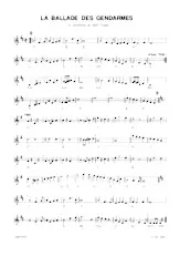 download the accordion score La ballade des gendarmes in PDF format