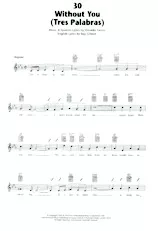 descargar la partitura para acordeón Without You (Tres Palabras) (Beguine) en formato PDF